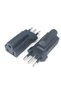 1pc Italy Male Plug to USA AC Nema 5-15R Female Power Adapter US 3 Prong to Italy Travel Plug Con...