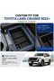 Central Armrest Console Tray Organizer Storage Box Compatible with Toyota Land Cruiser 2022+, Non-Slip Console Organizer, Durable ABS Storage Tray, 1 Piece - 6