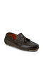 Men's Genuine Leather Khaki Tassel Loafers - 6
