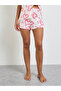 White Heart Print Buttoned Shirt and Shorts Set - 4
