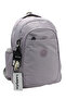 Daily School Backpack Waterproof Fabric Unisex School Bag 1650 Satin Lavender - 2