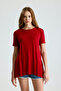 Slit Sleeve Folded Casual T-Shirt