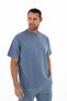 Ar-Ma Men's Crew Neck Sweatshirt Basic Without Print Without Pockets Short Sleeve Oversize Diagonal 2 Thread Y253 - 5
