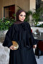 Black Collared Tie-Dye Layered Skirt Set - 3