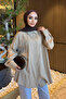 Beige Stone Detailed Shirt