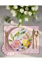 12-Pack Pink Livia Linen Placemat Supla |   Stain Resistant |   Modern Table Decor - 2
