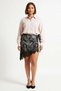 Women's Plus Size Lace Pareo Skirt Side Tie Transparent Knitted Mini Length Summer Casual Daily Wear - 4