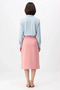 Women's Midi Length Pencil Cut Slit Regular Waist Scuba Crepe Knitted Skirt Lined Comfortable Daily Casual - 5
