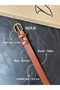 Loyal Oval Buckle Model Jacket Belt Dress Belt Trouser Belt - 4