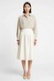 Women's Plus Size High Waist Midi Skirt Zippered Terrycotton Cotton Blend Relaxed Cut Casual Modern - 4