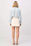 Women's Mini Denim Skirt with Cut-Out Legs 100% Cotton Rigid Woven Comfortable Casual Cut Size Modern Stylish Elegant - 5
