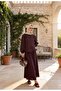 Mira Ruffle Detailed 4-Layered Muslin Skirt Set – Plum - 3
