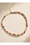 Natural Sea Shell Coral and Lapis Stone Summer Necklace - 3