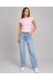 Women's Pink Short Sleeve Stretchy Fabric Daily Use Tshirt - 3