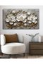 White Flower with Gold Leaves One Piece Canvas - Canvas Painting - 6