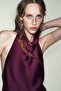 Women's Backless Degaje Collar Blouse - 2