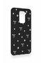 Redmi Note 9 Compatible Mini Bow Black Patterned Silicone Case - 3