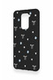 Redmi Note 9 Compatible Mini Bow Black Patterned Silicone Case - 4