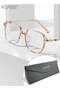 Oversized Blue Light Blocking Glasses for Men Women Square Transparent Lens Eyeglasses Frame Blue Light Filter Computer Reading Gaming TV Mobile Phone Anti-Eye Fatigue Headache Eyewear