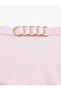 High Waist Bikini Bottom with Metal Accessories - 3