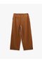 Wide Leg Baggy Linen Trousers with Pockets and Pleated Detail - 5