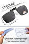 Small Latch Polarized Sunglasses Clip on Eyeglasses Flip up Lightweight Mechanism Epk21 - 3