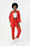 Premium Wrinkled Fabric Casual Cut Kimono Jacket Double Set - 5