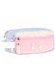 Cloudy Pink Blue Colorful Girls' Three-Compartment Pencil Bag - Pink - Blue - C4088