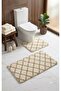 Royal Nordic 2-Piece 60X100 cm Latex Non-Slip Base Bath Mat Set Machine Washable Mat - 2