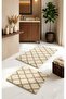 Royal Nordic 2-Piece 60X100 cm Latex Non-Slip Base Bath Mat Set Machine Washable Mat - 8