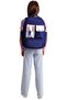 Florid Girl's (Navy Blue - Silver) School and Daily Backpack - 6 Compartments - K1861 - 5