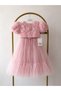 Rose Appliqué Girl's Evening Dress Tutu Skirt Set - 2