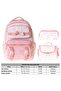 Cat Printed Pink Girls' Triple Primary School School Bag Set - Setcc-C4050A - 3