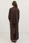 Dark Brown Relax Fit Lyocell Women's Shirt - 5