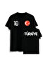 Turkey T-Shirt, Turkish National Team Theme, 100% Cotton, Regular Fit Model