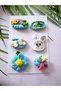 Newborn Baby Buckle Handmade Mixed 6-Piece Clip Hairless Baby Buckle Handmade Baby Gift Set - 3