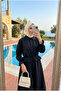 Women's Waist Drawstring Detailed Shirt Skirt Hijab Set (Unlined)
