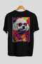 For Dog Lovers 39 Black Oversize T-Shirt with Dog Print on the Back 100% Cotton Unisex Dog Lover Premium Design