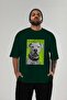 For Dog Lovers 52 Front Dog Printed Green Oversize T-Shirt 100% Cotton Unisex Dog Lover Premium Design - 5