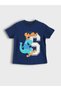 Lcw Kids Navy Blue Crew Neck Boys' T-Shirt and Shorts - 3