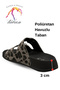 Double Buckle Women's Slippers - Comfortable and Flexible Sole with Adjustable Straps Women's Slippers Leopard Gray - 5