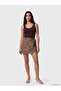 Esvab • Modern & Distinctive Ethnic Embroidered Linen Blend Short Skirt
