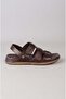 Kmc 6Y3524 Genuine Leather Men's Sandals & Slippers Brown