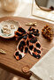 Brown Leopard Patterned Bowknot Buckle - 3