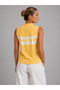 Summer Ribbed Turtleneck Acid Wash Detailed Relaxed Cut-Out Tank Top Bodysuit - 3