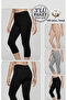3-Pack Plus Size Cotton Women's Leggings High Waist Capri Comfortable Stretchy Tummy Control - Plus Size Capri Leggings - 5060