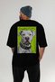 For Dog Lovers 52 Back Dog Print Black Oversize T-Shirt 100% Cotton Unisex Dog Lover Premium Design - 5