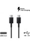 GH-39 SUPER FAST USB CHARGING TYPE C TO C CABLE FOR SAMSUNG S20,S20 Plus, S21,S21Plus,S21Ultra 5G Not in Retail Packing, Black