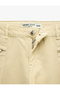 Cotton Low Waist Pocketed Baggy Trousers with Zipper Detail - 8