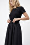 Belt Detailed Short Sleeve Casual Dress - 5